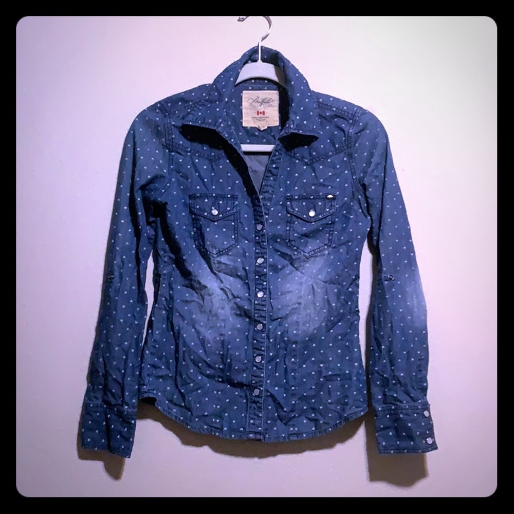 Denim shirt - polka dots - Buffalo David Bitton
